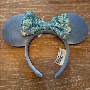 Disney Blue Sequin Bow Headband